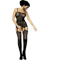 Bodystocking F204 negro XXL