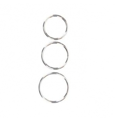 TRES ANILLOS DE METAL PARA ARNÉS