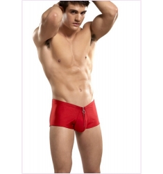 BOXER CON CREMALLERA ROJO