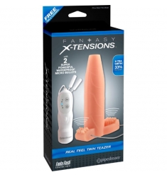 FUNDA DE TACTO REAL CON ESTIMULACIÓN DE CLIRORIS Y TESTICULOS