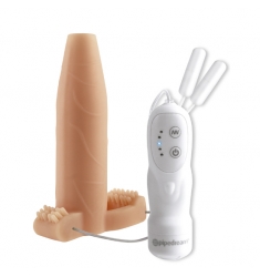 FUNDA DE TACTO REAL CON ESTIMULACIÓN DE CLIRORIS Y TESTICULOS
