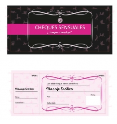 TALONARIO PARA PAREJAS DE CHEQUES SENSUALES