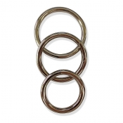 TRES ANILLOS DE METAL PARA ARNÉS