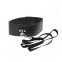 COLLAR DE CUERO NEGRO CON CORREA