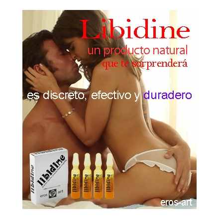 Afrodisiaco natural "Libidine" 4 ampollas de 2cc