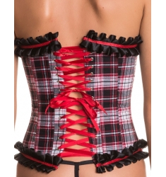 CORSET DE TABLA ESCOCESA