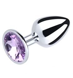 PLUG JOYA ANAL DE METAL DIAMOND LILA