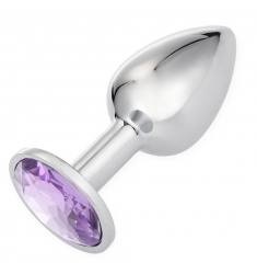 PLUG JOYA ANAL DE METAL DIAMOND LILA