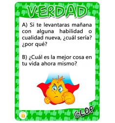 JUEGO CARTAS GLOP VERDAD ¿ESTÁS DISPUESTO A DECIR LA VERDAD?