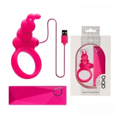 ANILLO VIBRADOR SILICONA 10 VELOCIDADES  ROSA