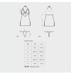 Elegante vestido Blanco/Beige