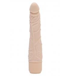 VIBRADOR SILICONA CLASICO peqeño carne.