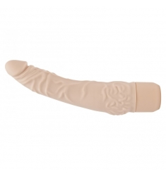 VIBRADOR SILICONA CLASICO peqeño carne.