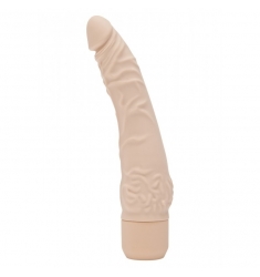 VIBRADOR SILICONA CLASICO peqeño carne.