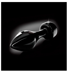 ELEGANTE  PLUG DE CRISTAL NEGRO