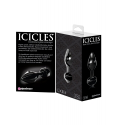 ELEGANTE  PLUG DE CRISTAL NEGRO