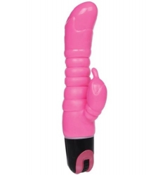 VIBRADOR DOBLE ESTIMULACIÓN 22,5 CM ROSA