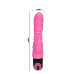 VIBRADOR DOBLE ESTIMULACIÓN 22,5 CM ROSA