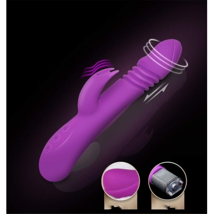 Rabbit Vibrador,bombeador,Rotador,Calefactable y Recargable