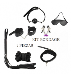 KIT BONDAGE PARA PAREJAS CON 7 PIEZAS