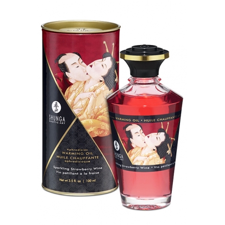 SHUNGA ACEITE AFRODISIACO BESOS INTIMOS DE FRESAS CON CAVA