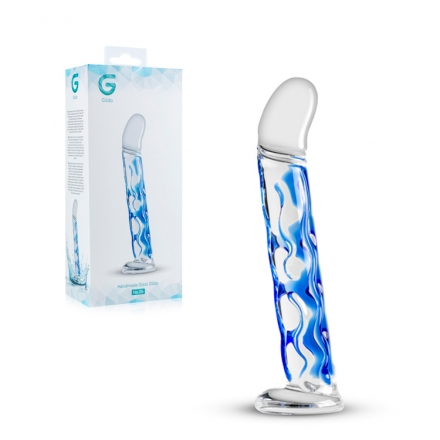 DILDO DE CRISTAL AZUL Nº 8 