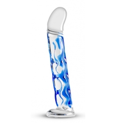 DILDO DE CRISTAL AZUL Nº 8 