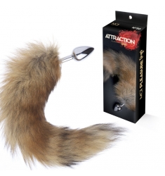 PLUG ANAL ALTA CALIDAD COLA DE ZORRO 34 CM