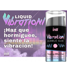VIBRADOR LIQUIDO ESTIMULADOR SABOR CHICLE DE FRESA