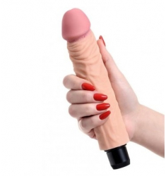 PENE REALÍSTICO VIBRADOR DE TACTO REAL 20 CM