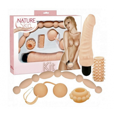 KIT PARA PAREJA 5 PIEZASDE TACTO REAL SUAVE Y BLANDITO