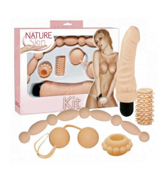 KIT PARA PAREJA 5 PIEZASDE TACTO REAL SUAVE Y BLANDITO