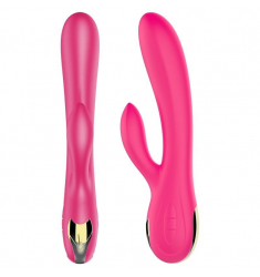 ALICE VIBRADOR CONEJITO FLEXIBLE CON FUNCION DE CALOR Y RECARGABLE