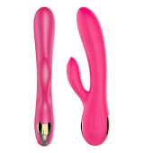 ALICE VIBRADOR CONEJITO FLEXIBLE CON FUNCION DE CALOR Y RECARGABLE