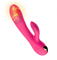 ALICE VIBRADOR CONEJITO FLEXIBLE CON FUNCION DE CALOR Y RECARGABLE