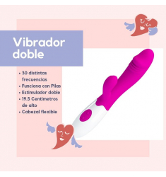 VIBRADOR SILICONA MEDICA CON 30 MODOS DE VIBRACIÓN