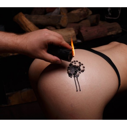 VELA DE BDSM NEGRA CON BAJO PUNTO DE FUSIÓN