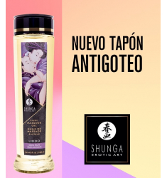 SHUNGA ACEITE MASAJE LÍBIDO AROMA FRUTAS EXÓTICAS 250 ML