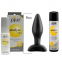 PACK ESPECIAL ANAL Relajante dilatador anal,LUBRICANTE ANAL 30ml y plug anal MINI INICIACION DE silicona médica.