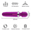 MASAJEADOR WAND DE SILICONA MEDICA,16 MODOS Y RECARGABLE