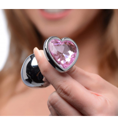 JOYA ANAL PLUG CORAZÓN DE CRISTAL