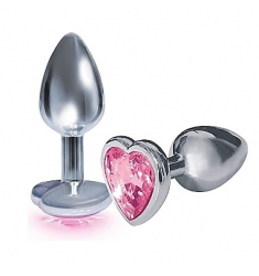 JOYA ANAL PLUG CORAZÓN DE CRISTAL