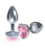 JOYA ANAL PLUG CORAZÓN DE CRISTAL