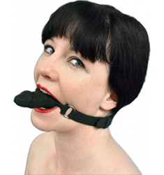 MORDAZA CON DILDO NEGRO