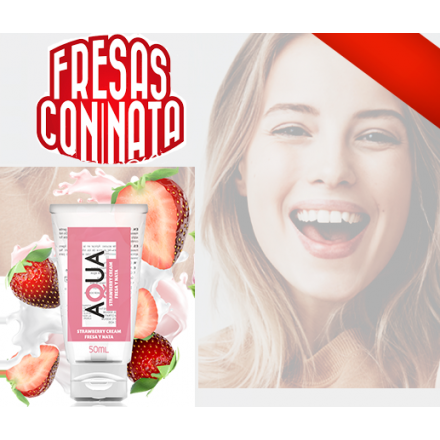 LUBRICANTE DE FRESAS CON NATA