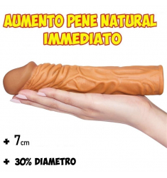 FUNDA EXTENSION DE PENE TACTO REAL +7 cm