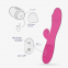 VIBRADOR SEMIREALISTICO DOBLE ESTIMULACION RECARGABLE