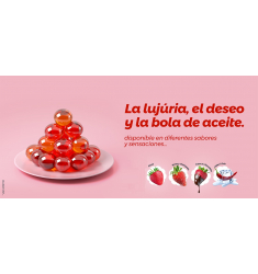 BOLITAS EXPLOSIVAS DE LUBRICANTES CON SABOR A FRESA & CHAMPÁN