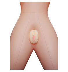 MUÑECA HINCHABLE CON VAGINA Y ANO DE TACTO REAL Y HUEVO VIBRADOR INCLUIDO