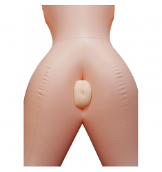 MUÑECA HINCHABLE CON VAGINA Y ANO DE TACTO REAL Y HUEVO VIBRADOR INCLUIDO